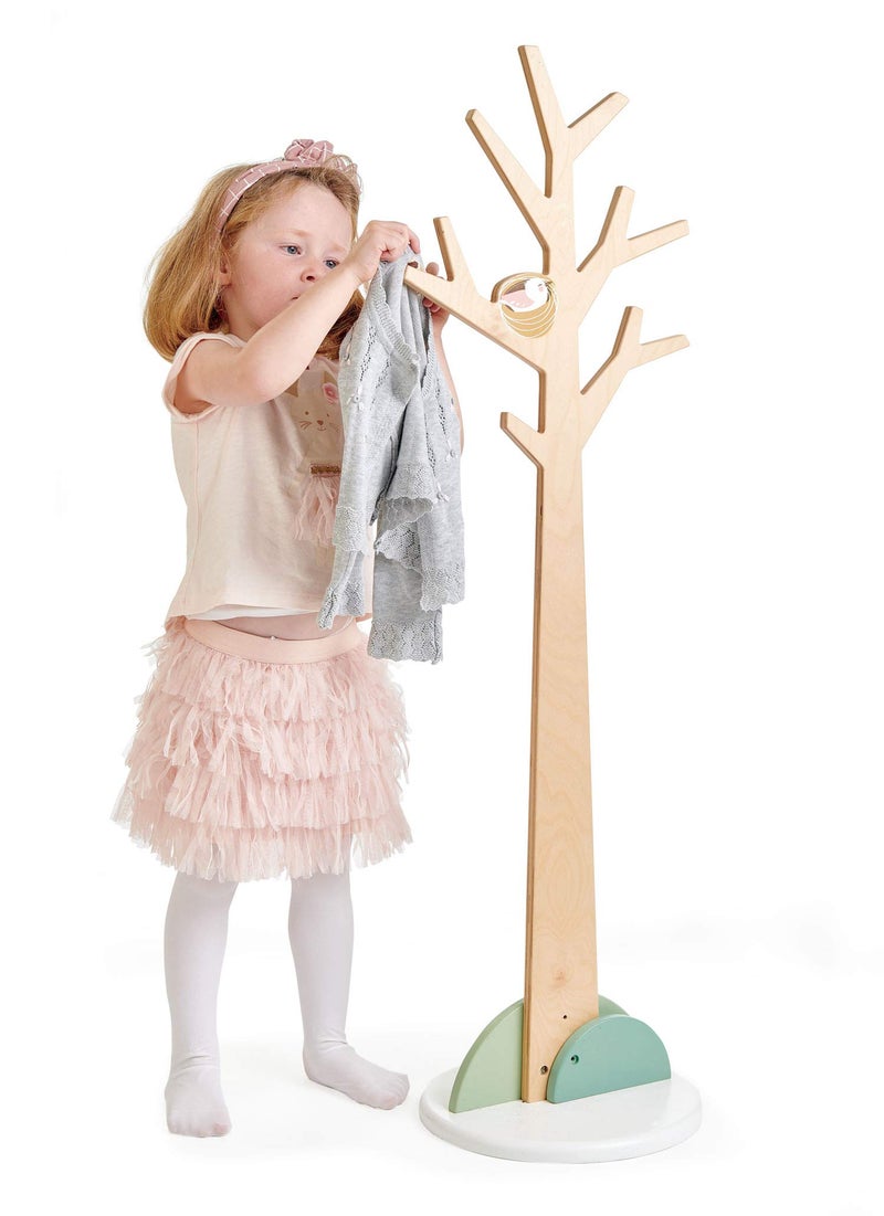 Tender Leaf Toys - Forest Coat Stand For Kids Room - High-Grade Wooden Tree Coat Rack Stand For Kids Clothing - Super Easy Assembly - Image 2